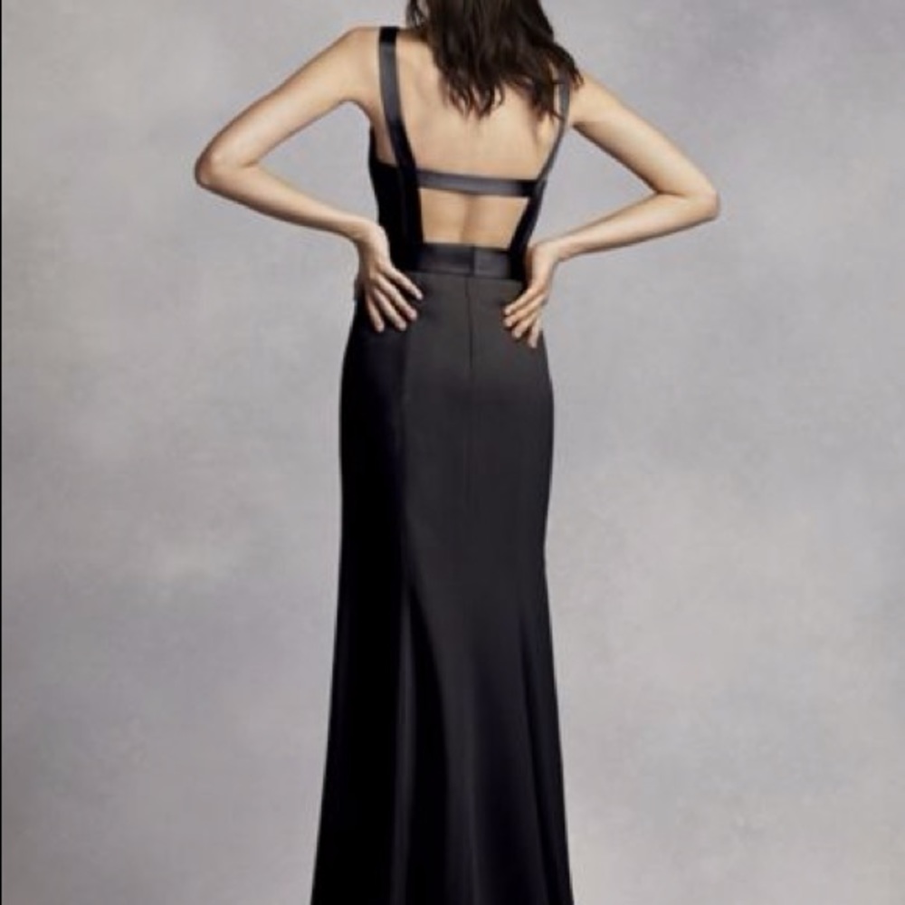 Vera Wang Black Dress wedding guest open back